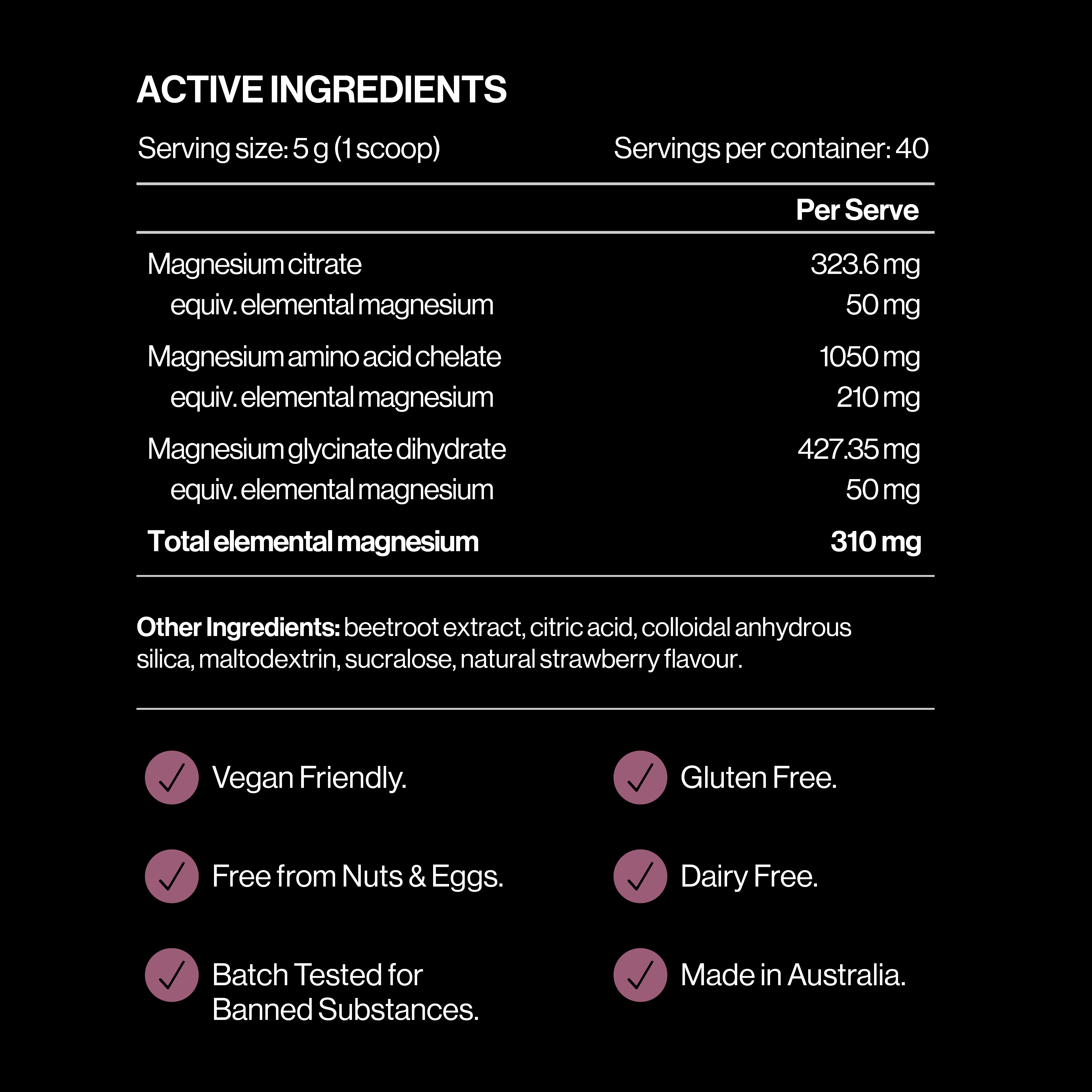 TRIPLE MAGNESIUM - SINGLE SERVE SACHETS