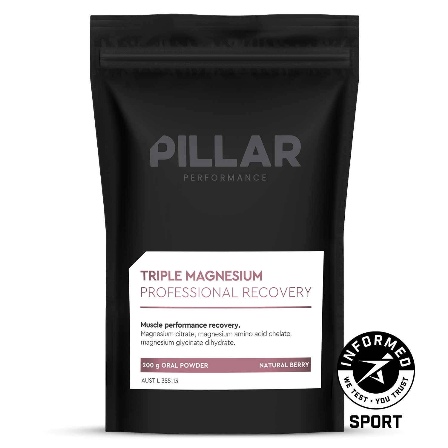 TRIPLE MAGNESIUM POWDER - Natural Berry